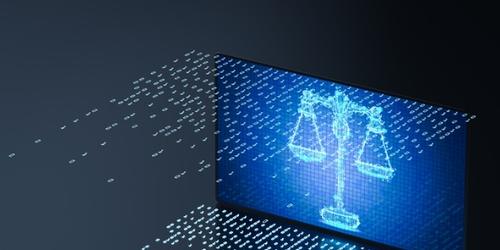 AI ethics and law abstract image